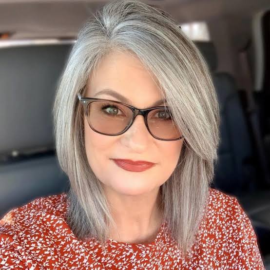 Side-Swept Bangs Visual Idea Side-Swept Bangs Visual Idea β Winter Hairstyles for Gray Hair