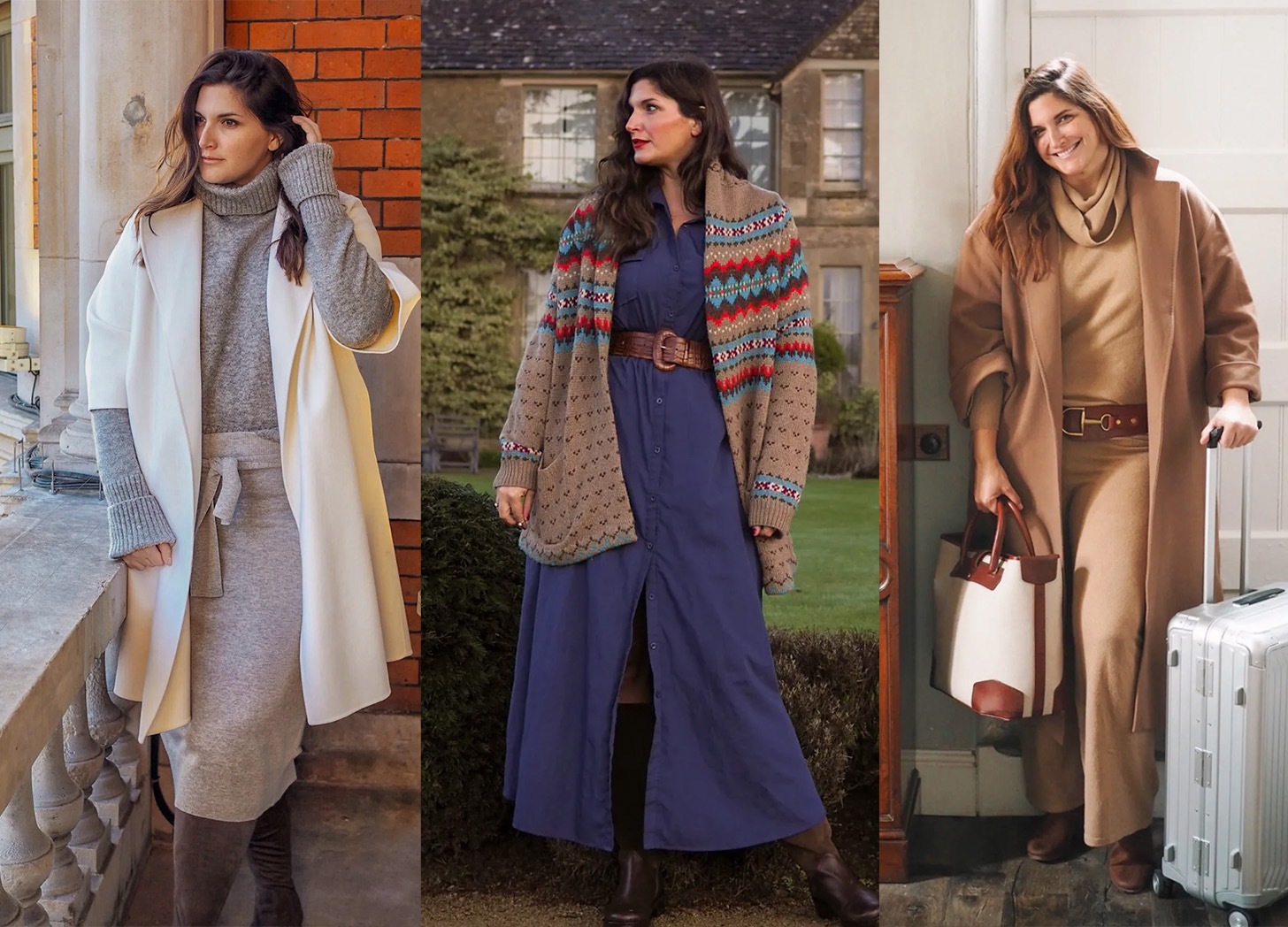 Cream Coat and Grey Knits: Chic Layering for Winter — London Winter Outfits