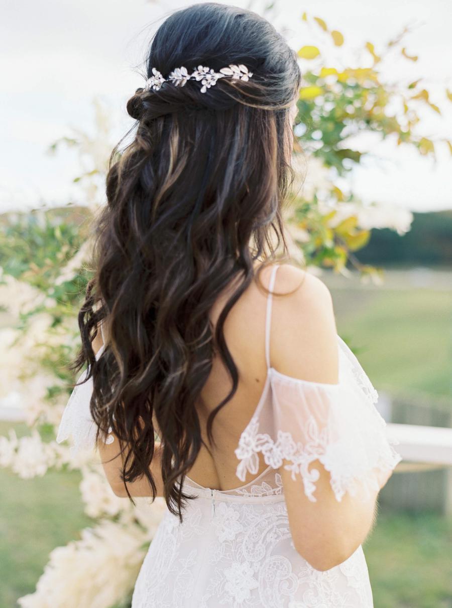Dark Brown Visual Idea — Winter Half Up Half Down Hairstyles