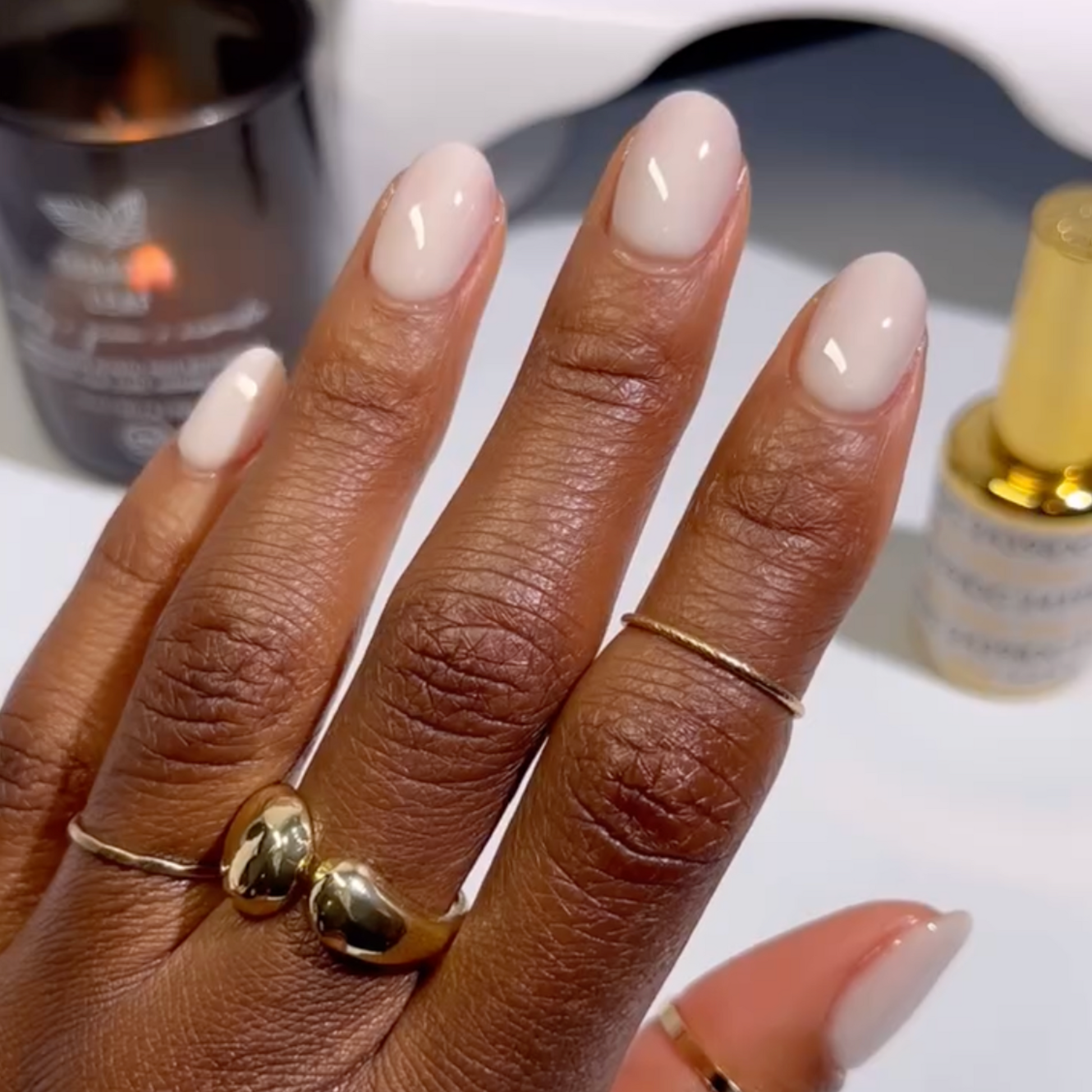 Glossy Creamy Opaque Milky White Short Nails Glossy Creamy Opaque Milky White Short Nails β Milky White Nails