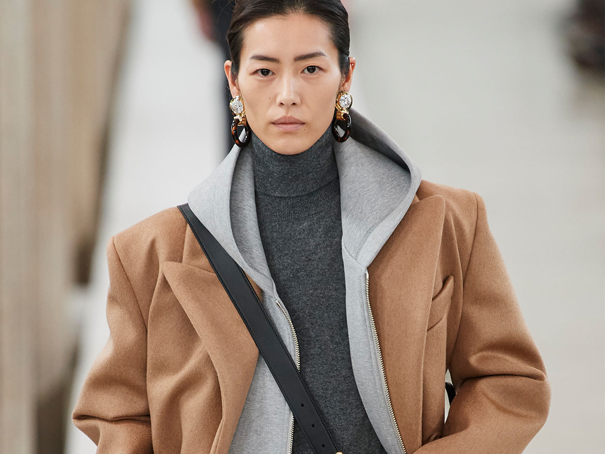 Grey Hoodie Layered Under a Wool Blazer — Hoodie Outfits