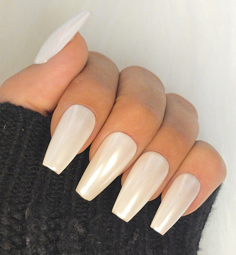 Visual Idea — Long Square Nails With A Glossy Finish — New Years Press On Nails 2027