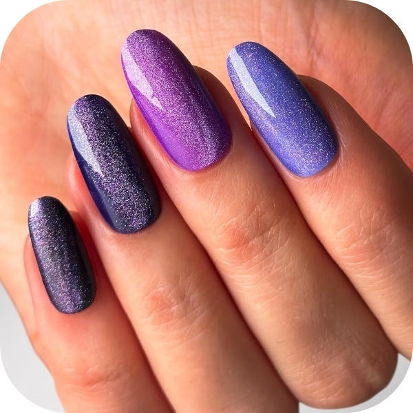 Mesmerizing Purple Blue Cat-Eye Mesmerizing Purple Blue Cat-Eye β Long Winter Nails