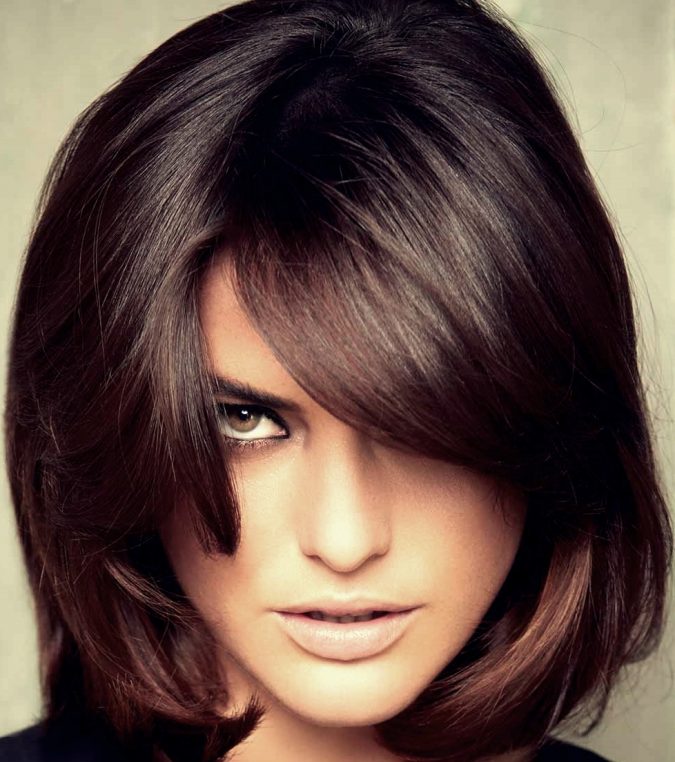 Dark Brown With Subtle Auburn Highlights Visual Idea Dark Brown With Subtle Auburn Highlights Visual Idea β Winter Hairstyles with Bangs