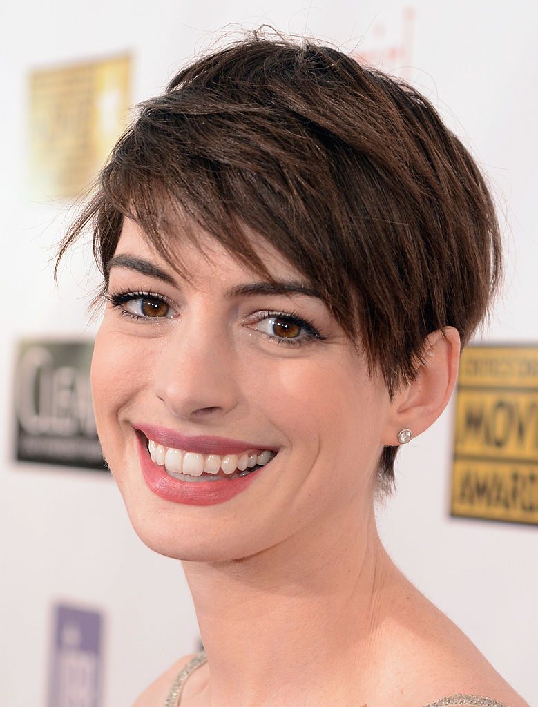 Voluminous Dark Brown Pixie — Winter Hair Colors for Short Hair