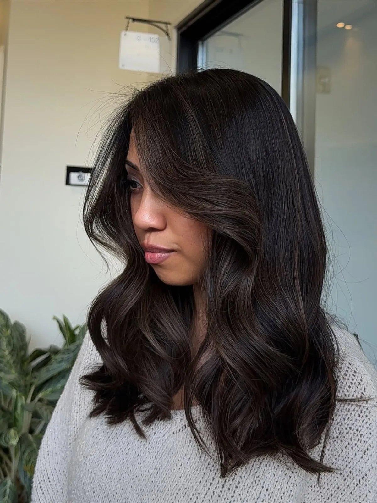 Espresso With Caramel Highlights and Layers — Espresso Brown Hair