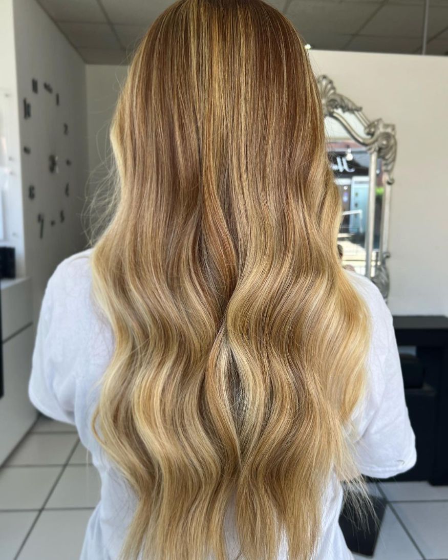 Golden Blonde With Brown Lowlights Golden Blonde With Brown Lowlights β Lowlights for Blonde Hair
