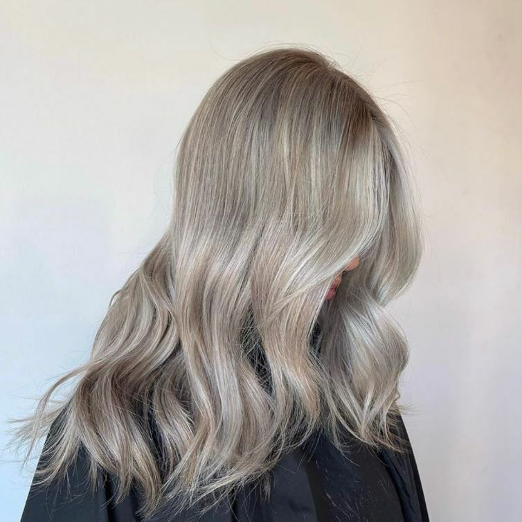 Icy Ash Blonde Side View Waves — Winter Hair Colors for Blondes