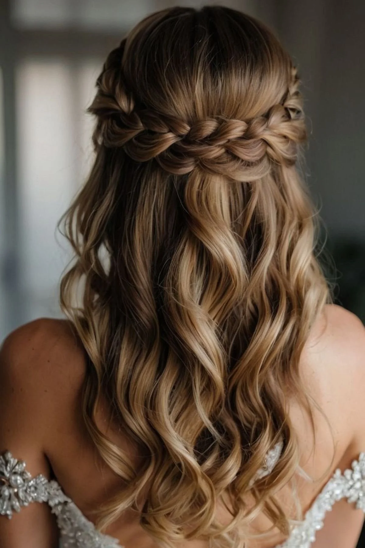 Wavy Thick Visual Idea — Winter Half Up Half Down Hairstyles