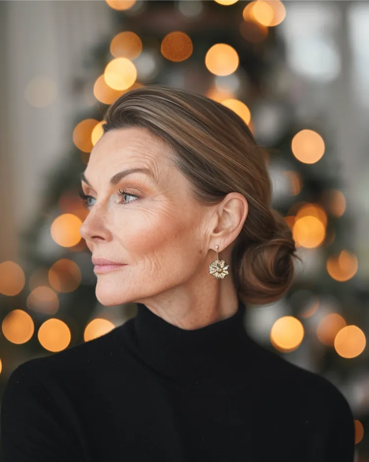 Elegant Honey Blonde Bob With Waves — Winter Haircuts for Women Over 70