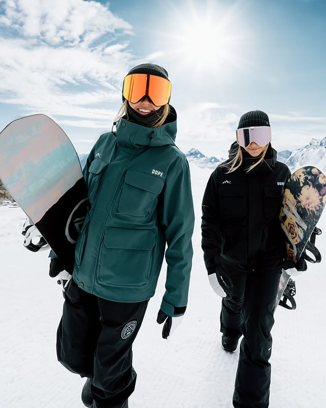 Active Winter Style: Teal Jacket and Goggles for Skiing — Late Winter Outfits