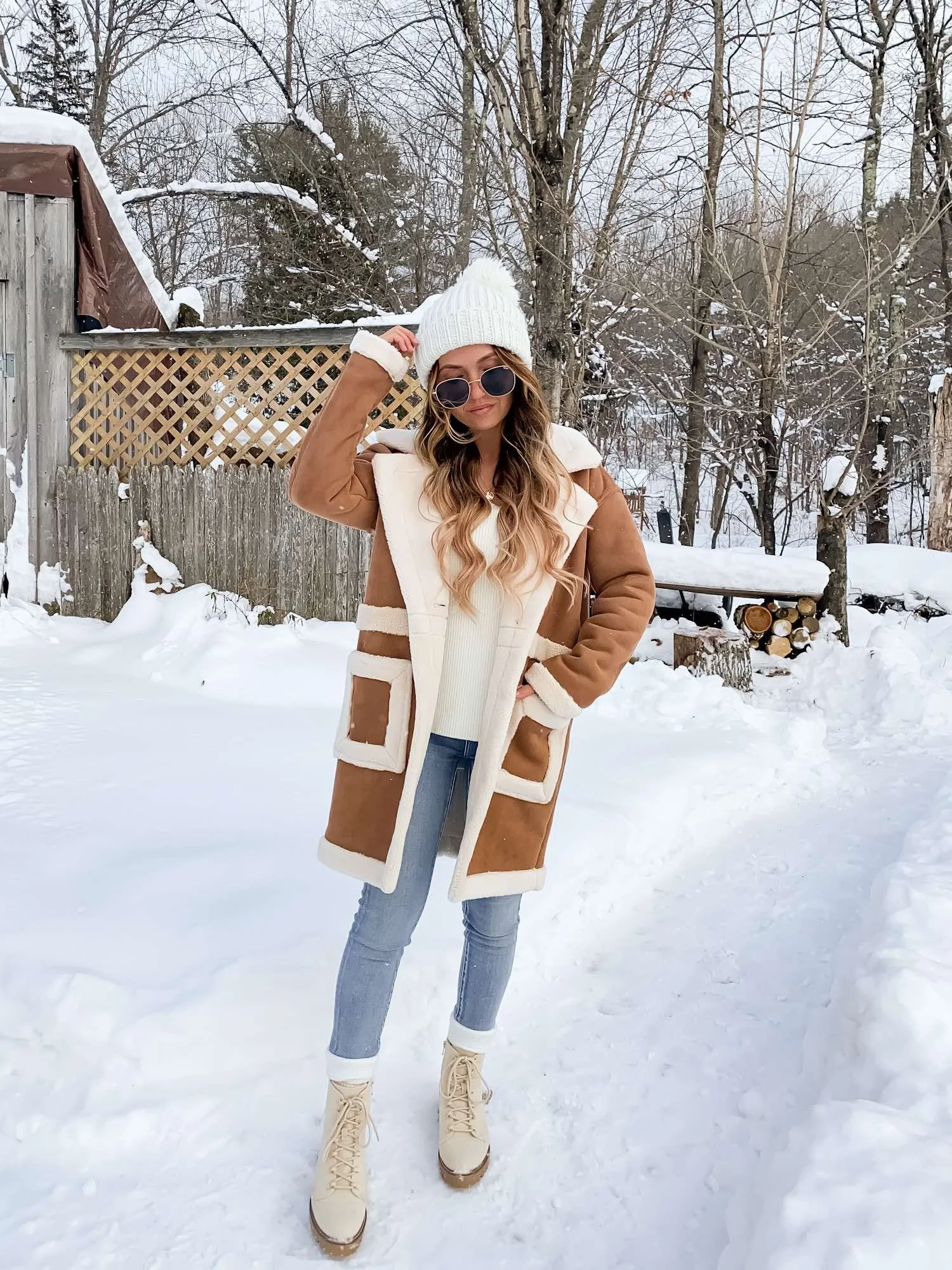 Shearling Coat for Winter Outdoor Adventures Shearling Coat for Winter Outdoor Adventures β Classy Winter Outfits