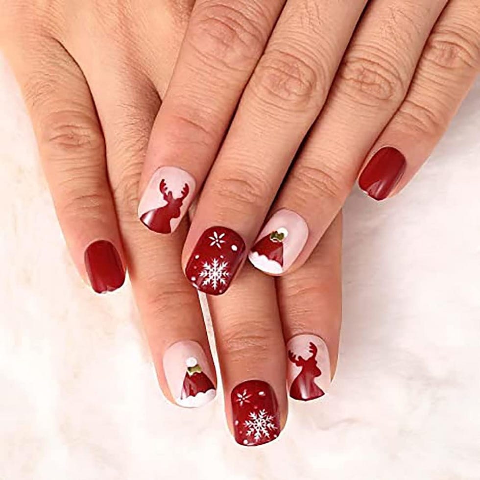 Christmas Winter Visual Idea Christmas Winter Visual Idea β Winter Party Nails