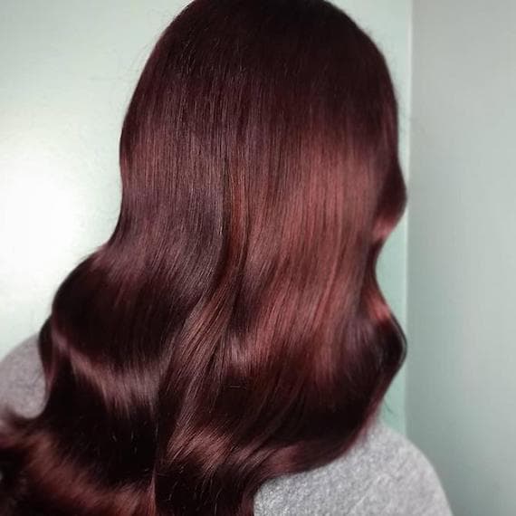 Deep Glossy Mahogany — Mahogany Hair Color