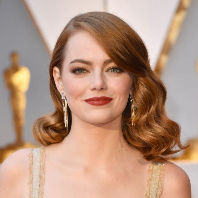 Copper Red Lob With Soft Waves — Winter Hairstyles for Thick Hair