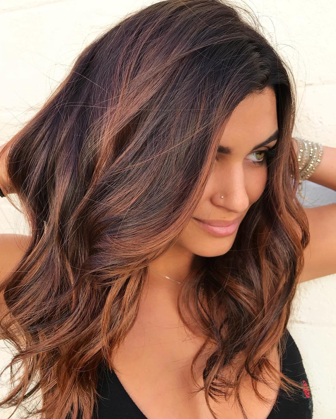 Middle Visual Idea Middle Visual Idea β Winter Hair Colors for Olive Skin