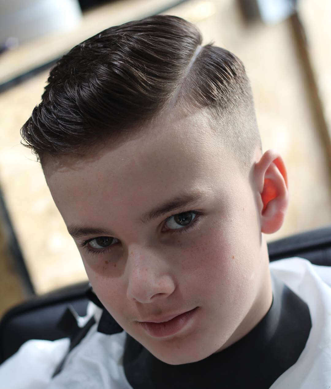 Undercut With Textured Side Sweep — Winter Haircuts for Boys