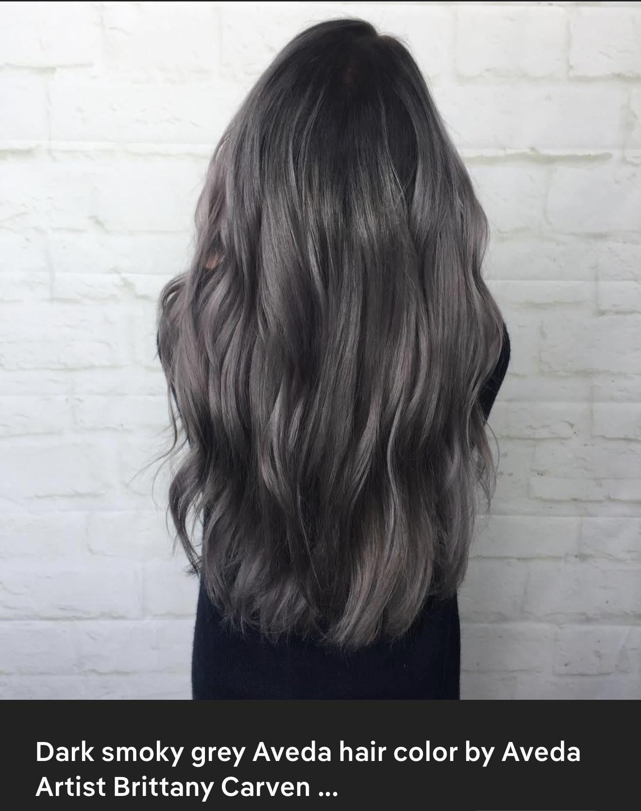 Chin Length Blue Gray Wavy Bob Chin Length Blue Gray Wavy Bob β Winter Hair Colors for Gray Hair