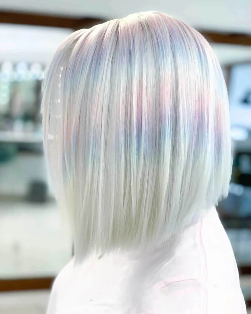 Platinum Blonde With Pastel Highlights Visual Idea Platinum Blonde With Pastel Highlights Visual Idea β Winter Hair Colors
