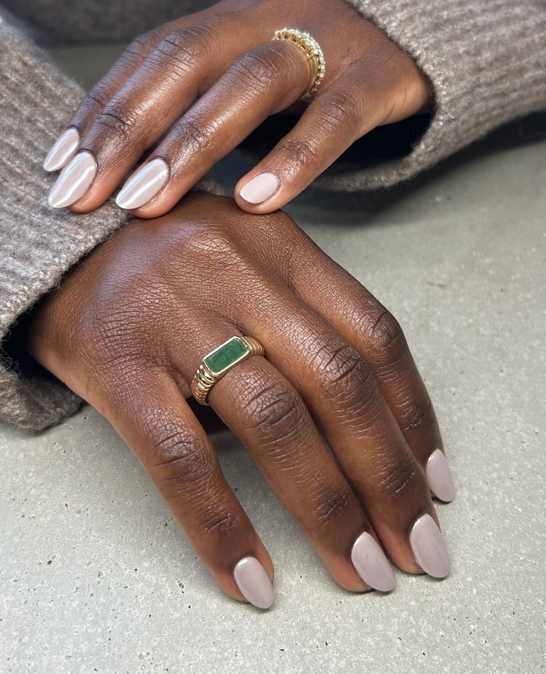 Pearlescent Pale Pink Taupe Neutrals — Fall to Winter Nails