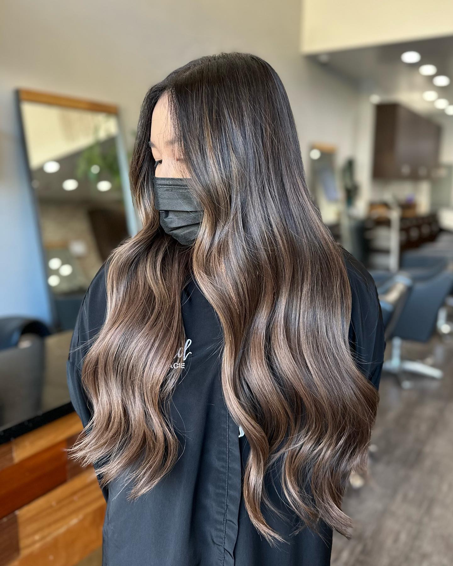 Mid-Back Dark Brown With Natural Caramel — Low Maintenance Winter Hair Colors