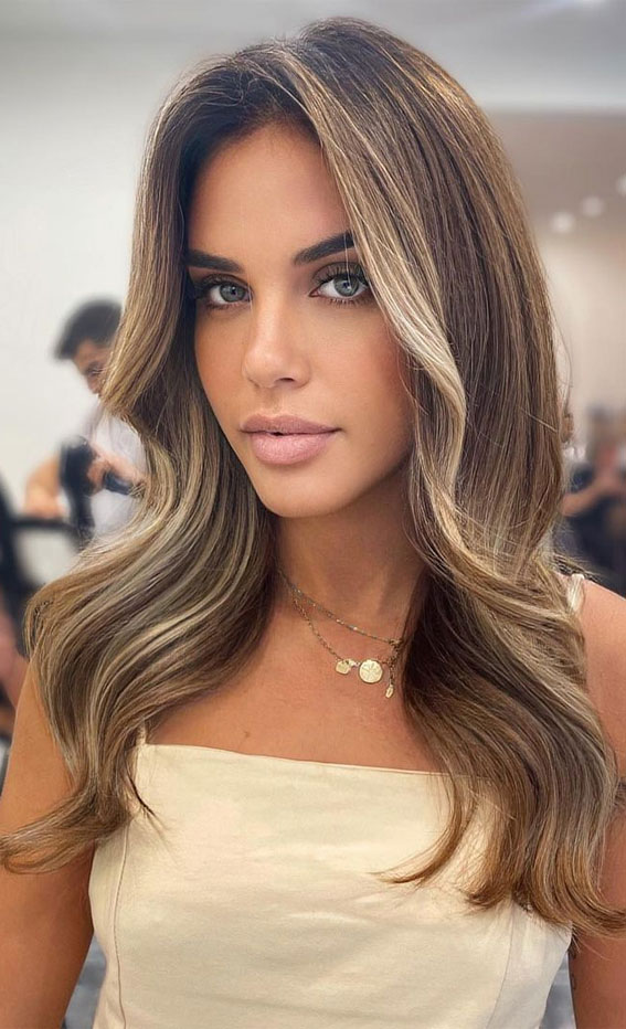 Shoulder Length Ash Brown With Ash Blonde Money Piece Shoulder Length Ash Brown With Ash Blonde Money Piece β Ash Brown Hair