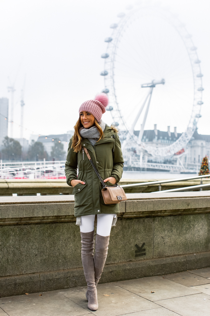 Parka and Over-the-Knee Boots: Casual Winter Layers — London Winter Outfits