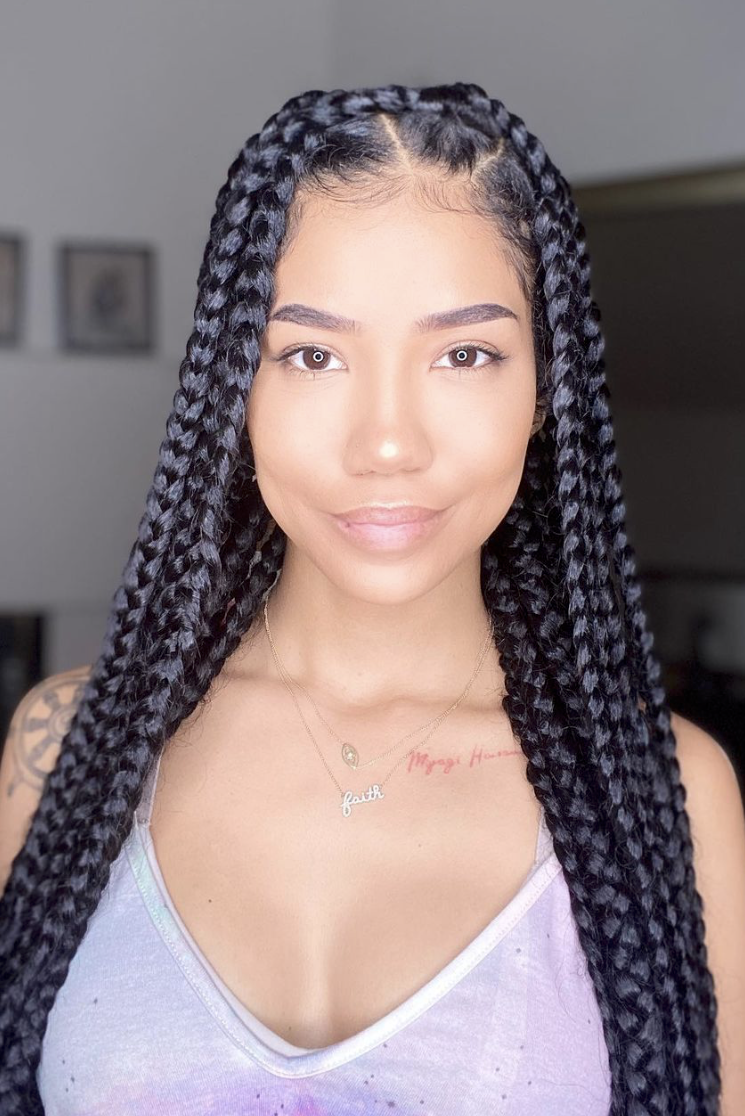 Shoulder Length Black Box Braids Shoulder Length Black Box Braids β Winter Protective Hairstyles