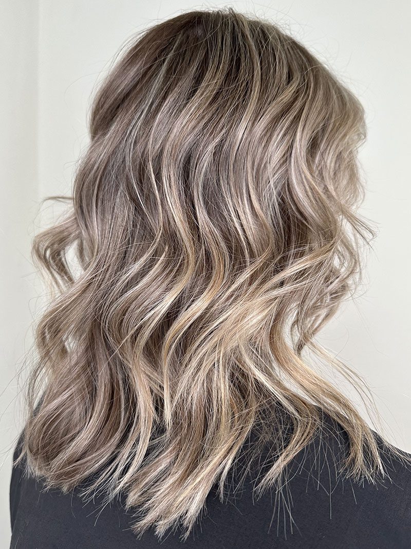 Mushroom Brown With Ash Blonde Balayage Long Layered Back With Ash Blonde Balayage Mushroom Brown With Ash Blonde Balayage Long Layered Back With Ash Blonde Balayage β Mushroom Brown Hair