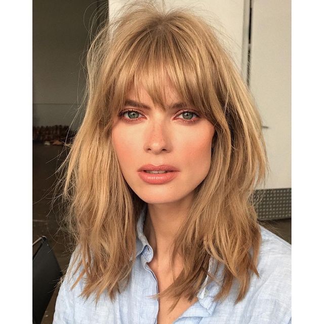 Ash Blonde Shag With Curtain Fringe — Winter Haircuts for Girls