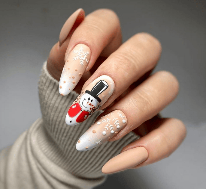 Matte Visual Idea Matte Visual Idea β Christmas Nails for Teens 2026