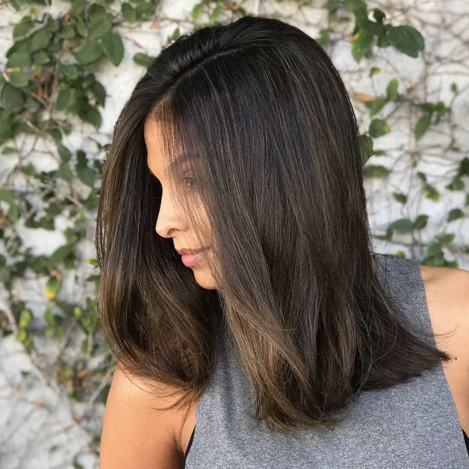 Blunt Lob With Subtle Ombre — Medium Length Winter Haircuts