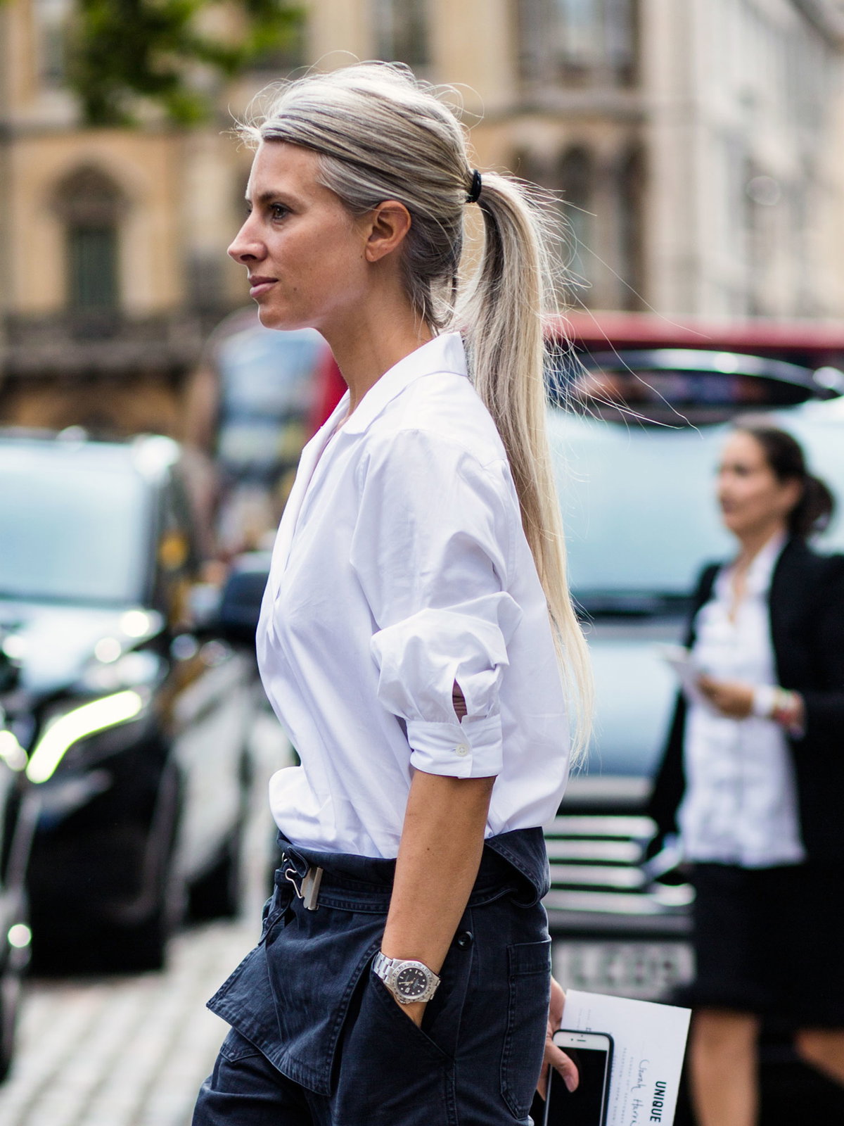 Sleek Ash Blonde Ponytail — Winter Ponytail Hairstyles