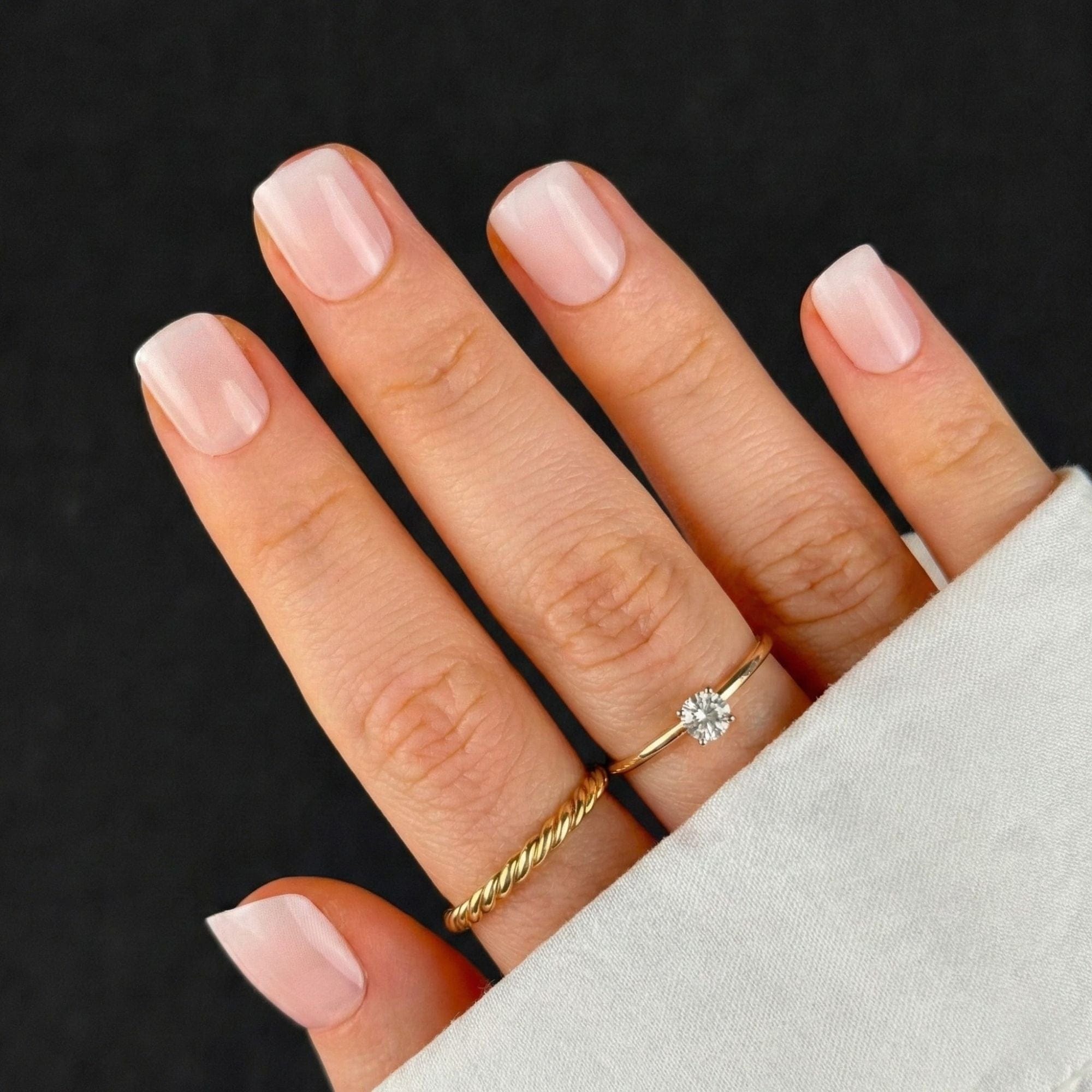 Classic French Medium Square Nails Classic French Medium Square Nails β New Years Square Nails 2027