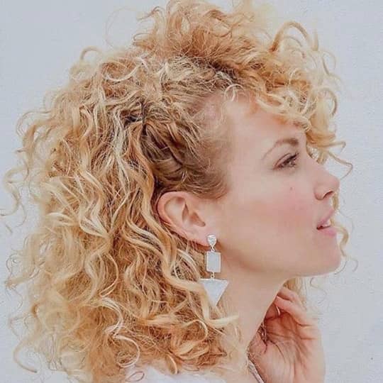 Blonde Visual Idea — Winter Haircuts for Curly Hair