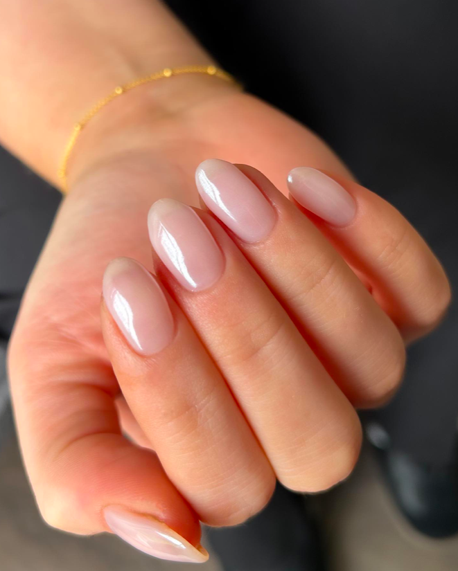 Sheer Milky Pink Pearlescent Sheer Milky Pink Pearlescent β Old Money Winter Nails