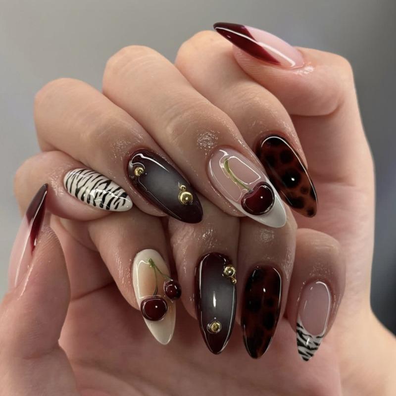 All-Season Visual Idea All-Season Visual Idea β Black Cherry Nails