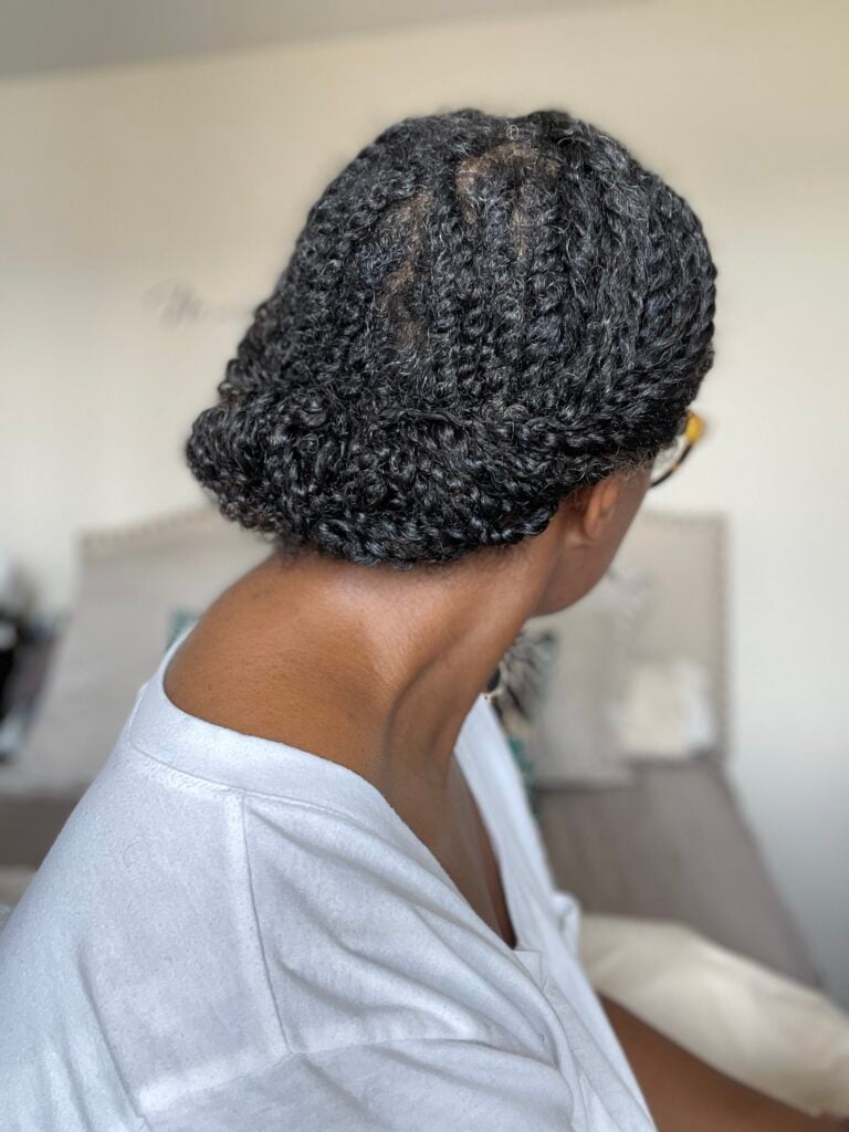 Natural Coily Hair Twisted Bun — Winter Twist Hairstyles