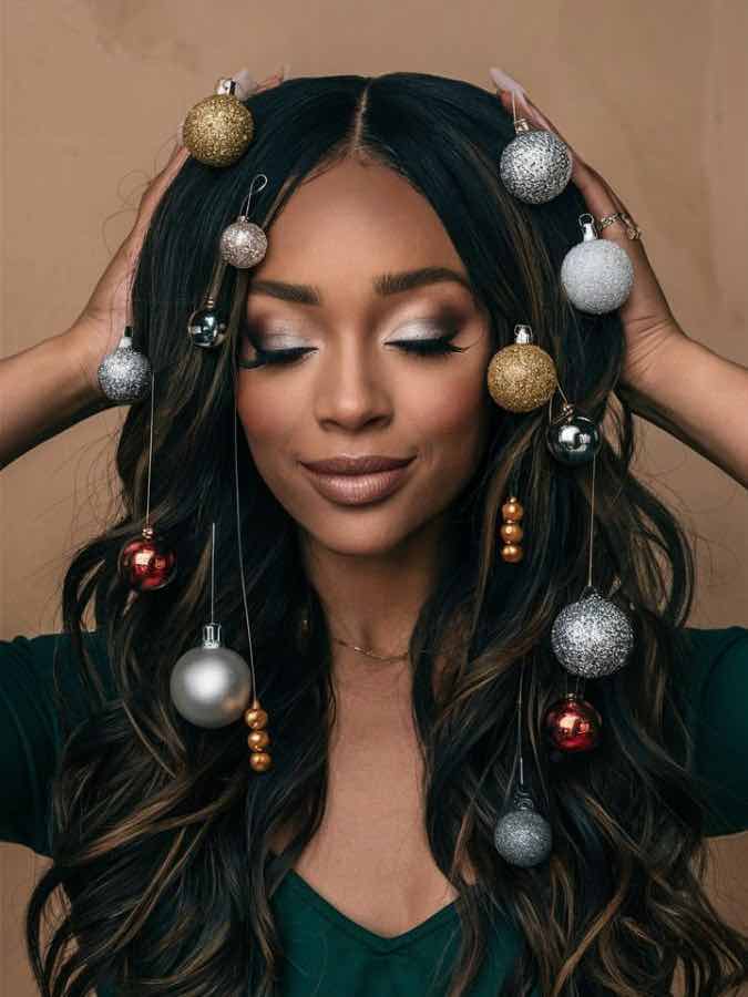 Dark Brown With Subtle Highlights Visual Idea — Winter Date Night Hairstyles