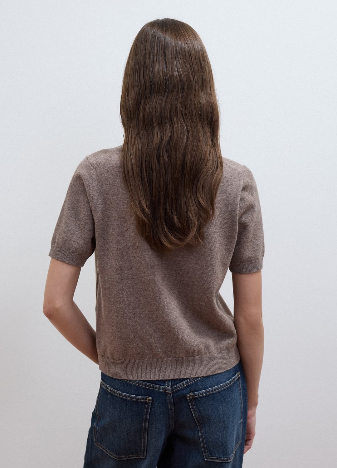 Medium Brown Air-Dried Thick Hair — Winter Hair Colors for Plus Size Women