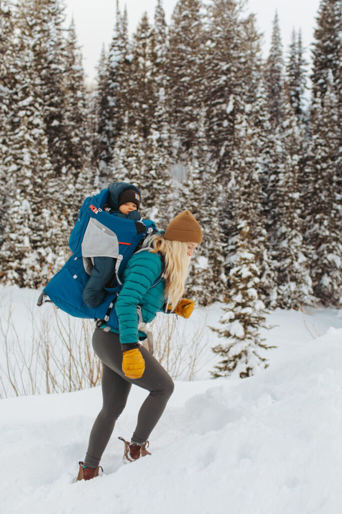 Teal Quilted Puffer Jacket with Backpack Carrier Teal Quilted Puffer Jacket with Backpack Carrier β Winter Hiking Outfits