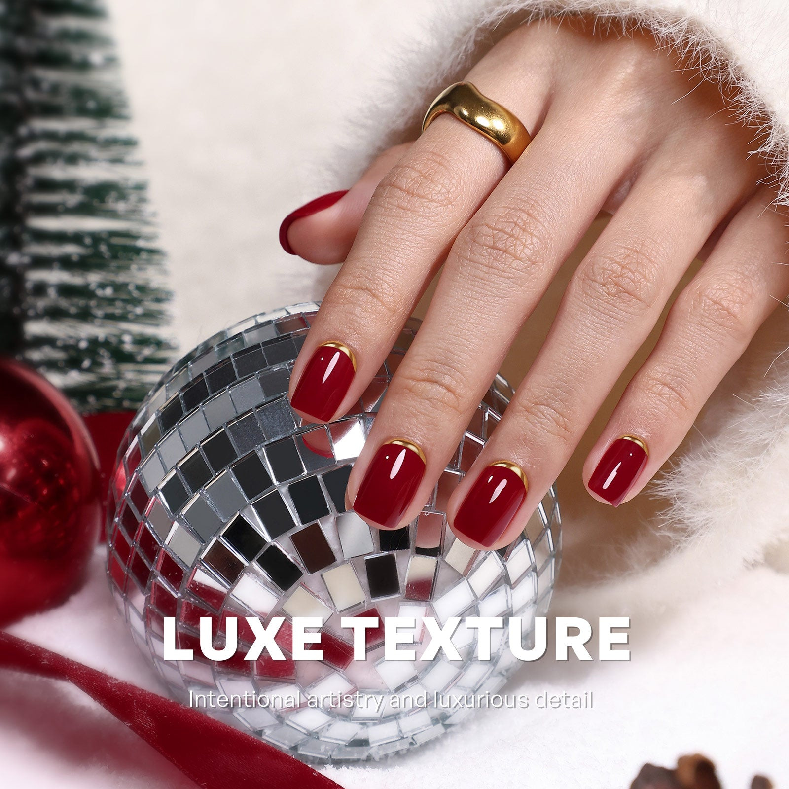 Gold Trim On French Tips On All Nails Visual Idea Gold Trim On French Tips On All Nails Visual Idea β Christmas Square Nails 2026