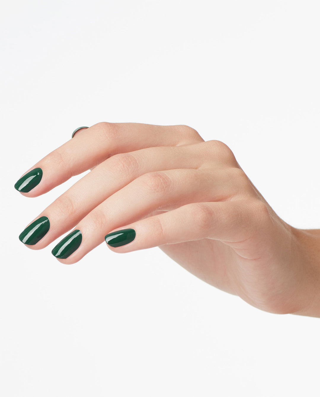 Glossy Short Oval Rich Emerald Green Glossy Short Oval Rich Emerald Green β Emerald Green Nails