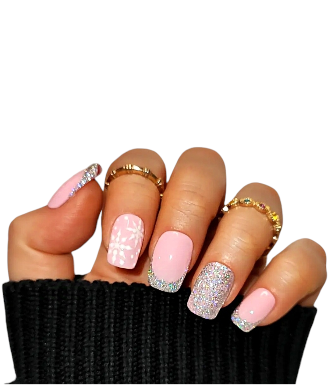 New Year S Winter Visual Idea — New Years Press On Nails 2027