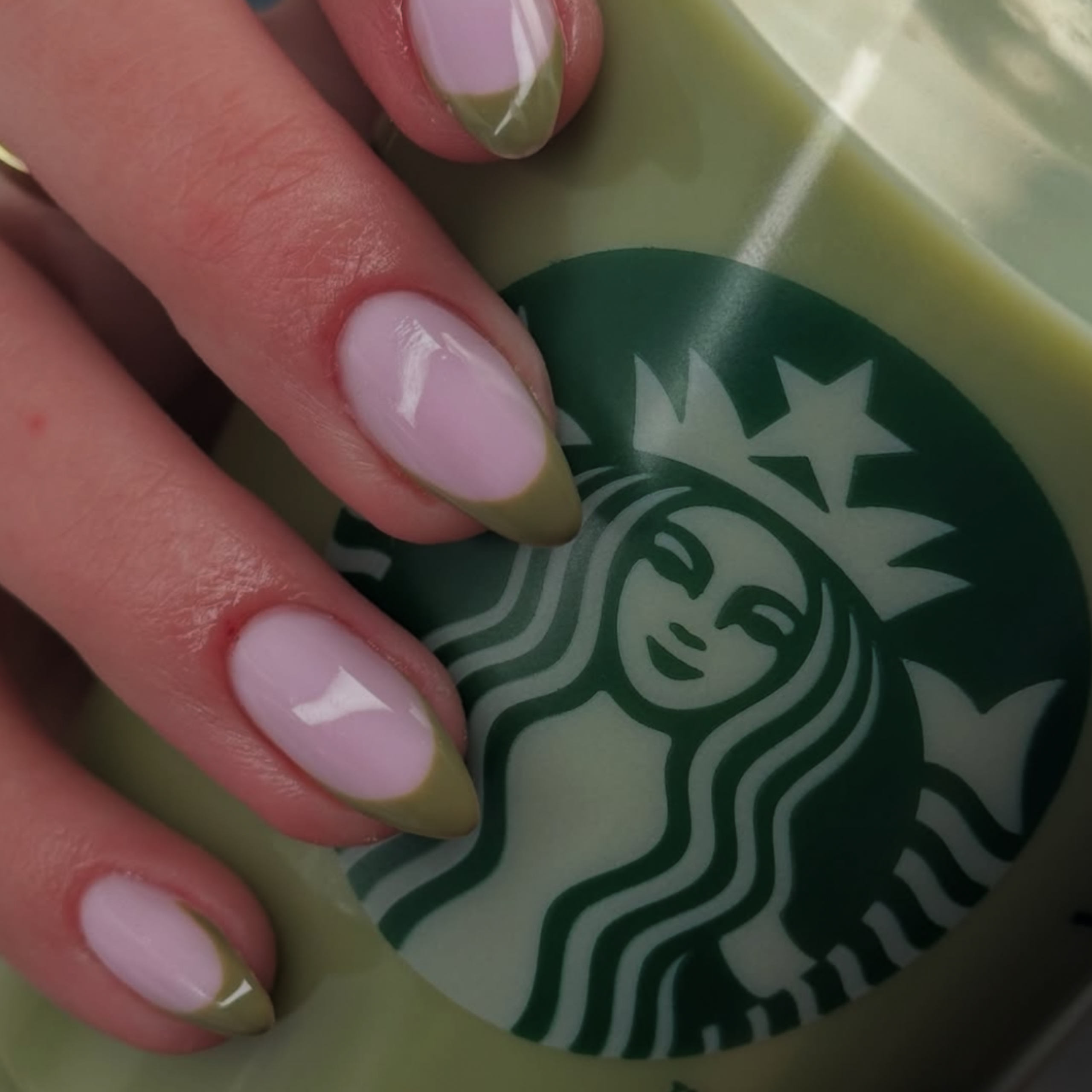 French Tips On All Nails Visual Idea — Winter to Spring Transition Nails