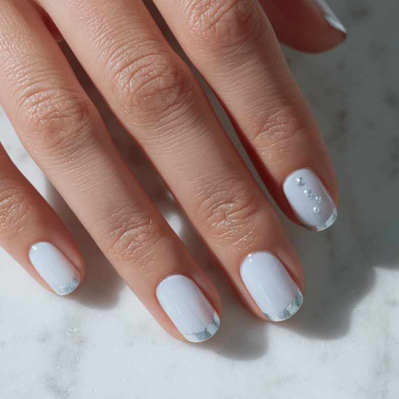 Short Oval Nude Gradient Winter Motifs Short Oval Nude Gradient Winter Motifs β New Years Nails 2027