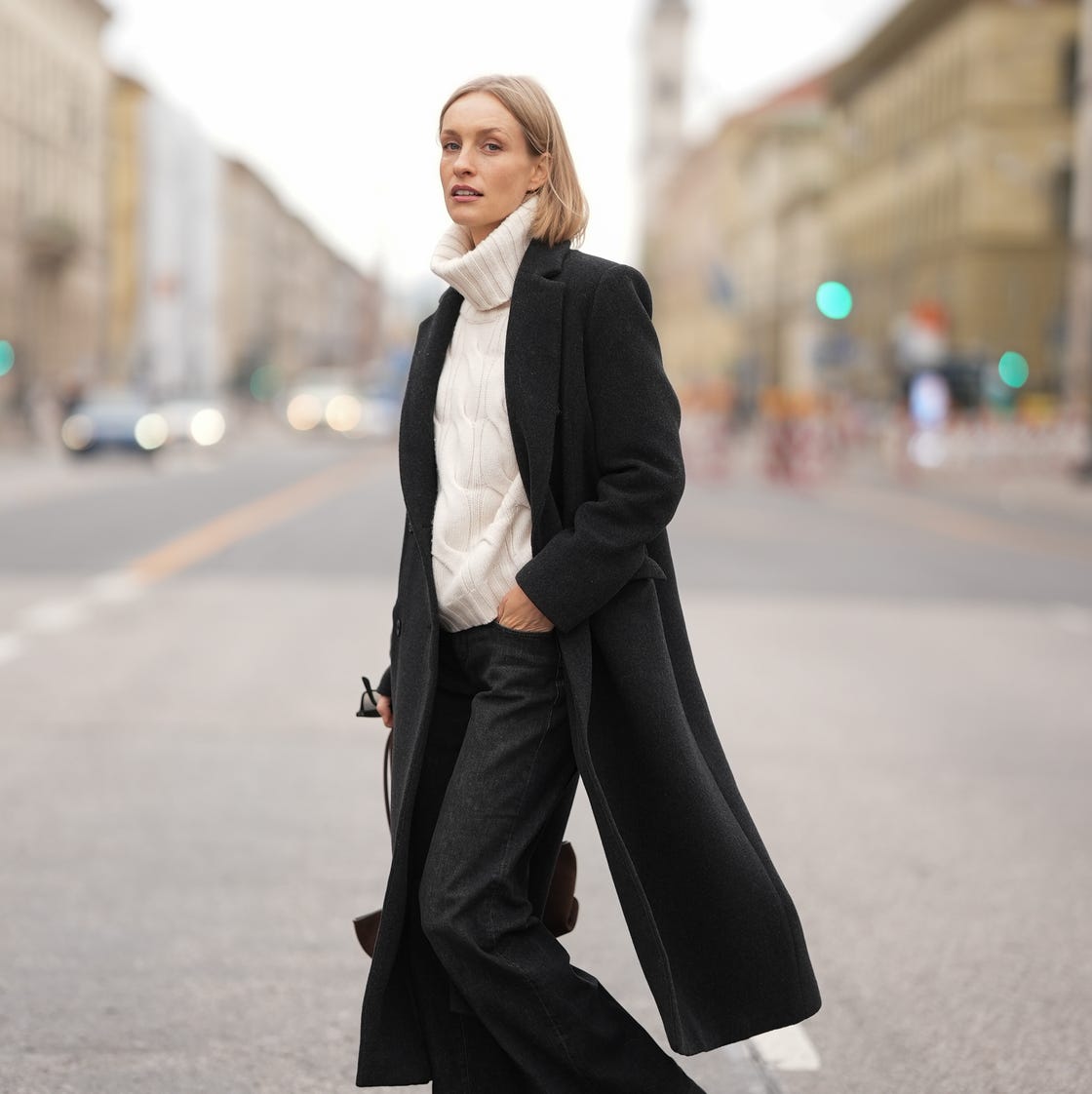 Polished Chin-Length Blunt Bob — Winter Hairstyles for Thick Hair