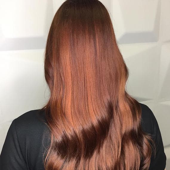 Layers Rich Auburn With Subtle Lighter Auburn Highlights — Winter Auburn Hair Color