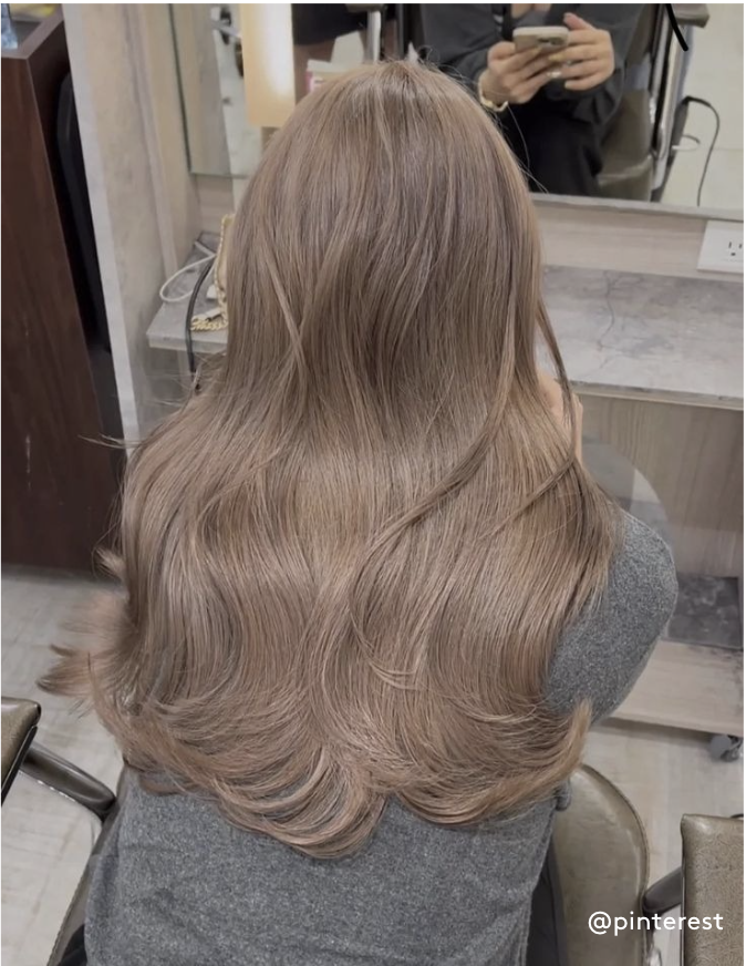 Mid-Back Wavy With Uniform Mushroom Brown Mid-Back Wavy With Uniform Mushroom Brown β Mushroom Brown Hair