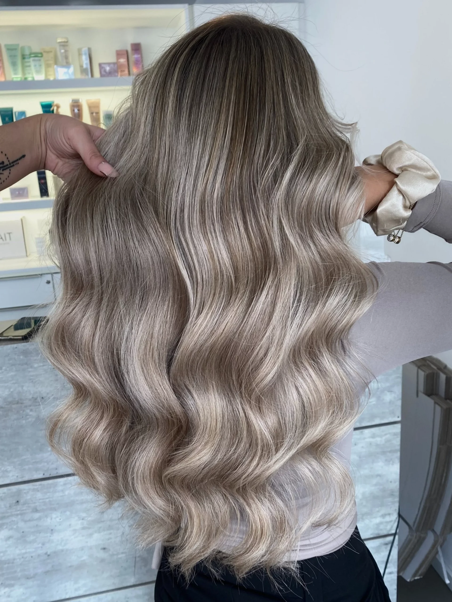 Ash Blonde With Root Shadow — Low Maintenance Winter Hair Colors